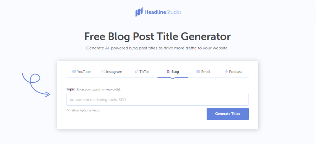 Coschedule - Blog Post Title Generator