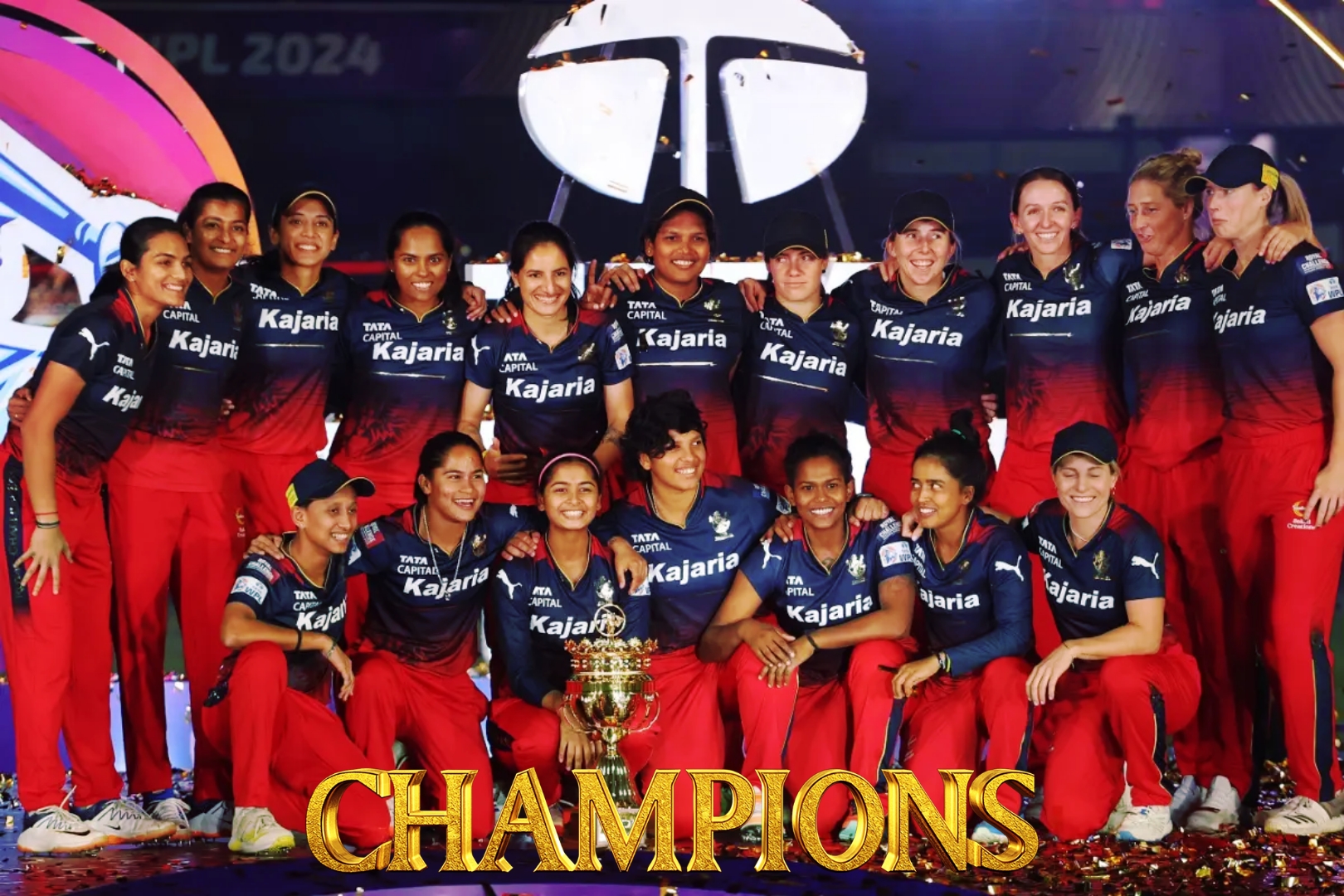 Royal Challengers Bangalore Team RCB Champion of WPL 2024 - OnlineGyan - SportsRAEX