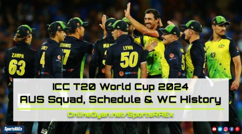 Team Australia Full Squad with Schedule of T20 WC 2024 - Can Team Australia Conquer the T20 WC Trophy - OnlineGyan - SportsRAEx